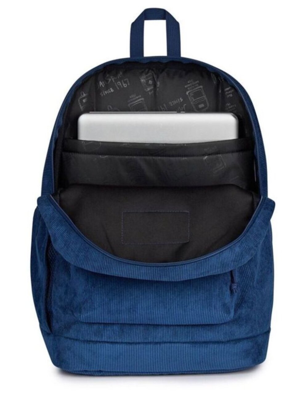 JanSport - Cross Town Plus Remix 17" Backpack -  Navy Blue, laptop case - Picture 3 of 11